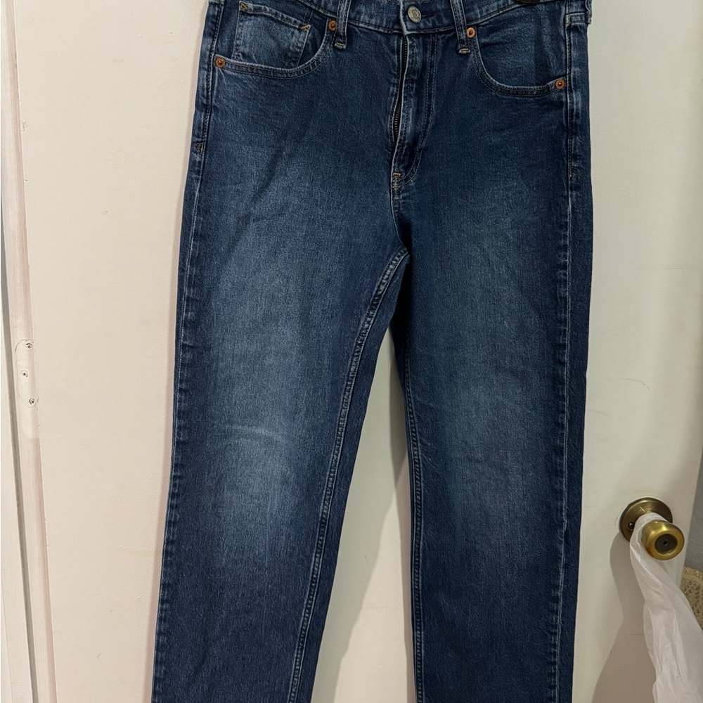 GAP Men's Dark Blue Straight Jeans